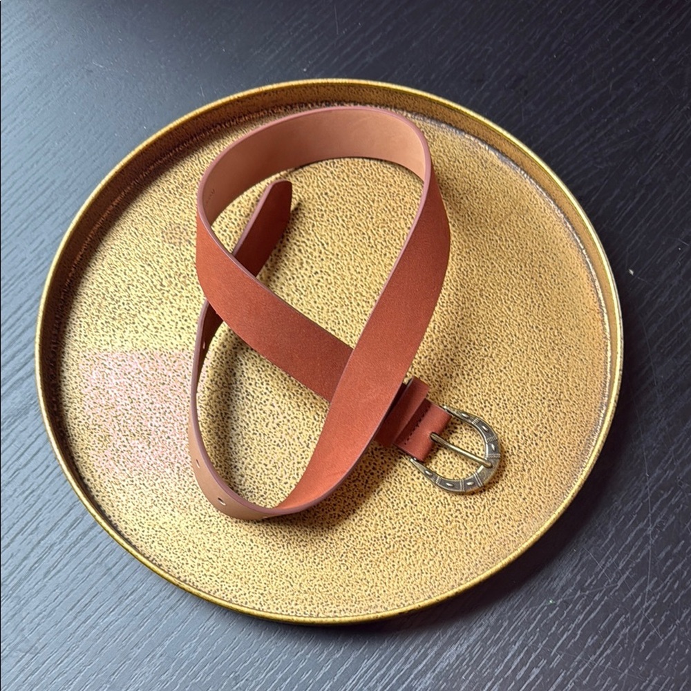 Target Women's Brown Belt with Gold Buckle